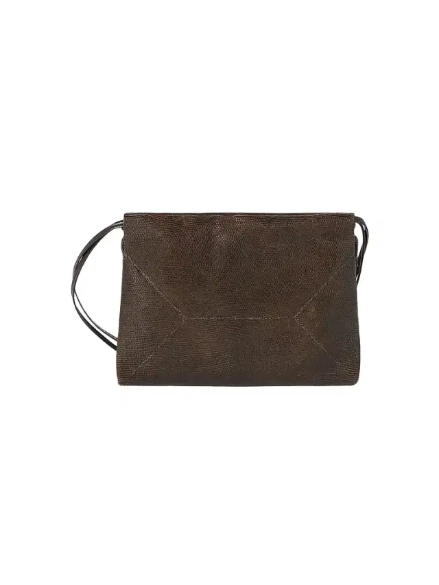 Brunello Cucinelli Women's Pouch Bag in Lizard-Effect Calfskin - Rust Brown