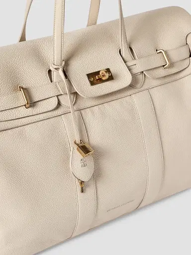 Brunello Cucinelli Women's Explorer Travel Tote Bag - Ivory | Thumbnail 3