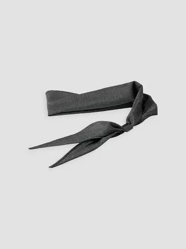 Brunello Cucinelli Women's Virgin Wool Organza Necktie with Monili | Thumbnail 3