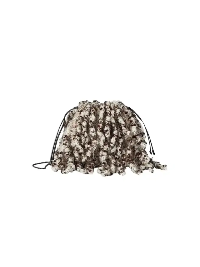 Women's Dazzling Twist Embroidery Pouch Bag with Precious Chain