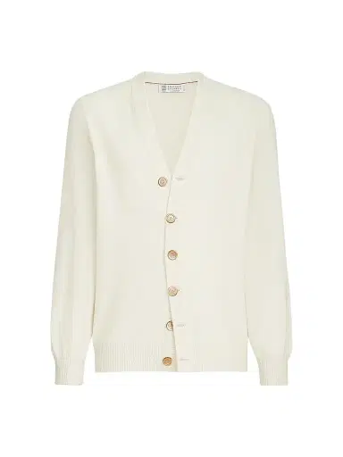 Brunello Cucinelli Men's Cashmere Cardigan - Panama | Thumbnail 1