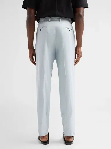 Dolce & Gabbana Men's Crease-Front Tapered-Leg Trousers | Thumbnail 3 Dolce & Gabbana Men's Crease-Front Tapered-Leg Trousers | Thumbnail 3