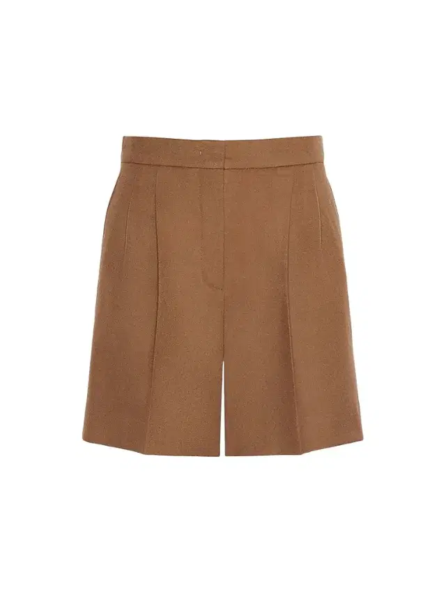 Max Mara Women's Wool Broadcloth Shorts - Tobacco