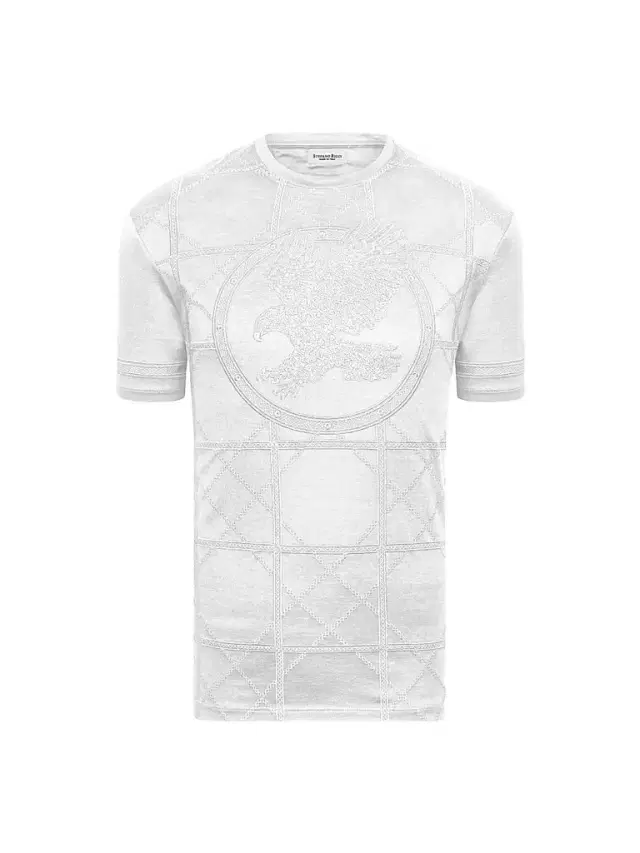 Stefano Ricci Men's Embroidered Cotton T-Shirt