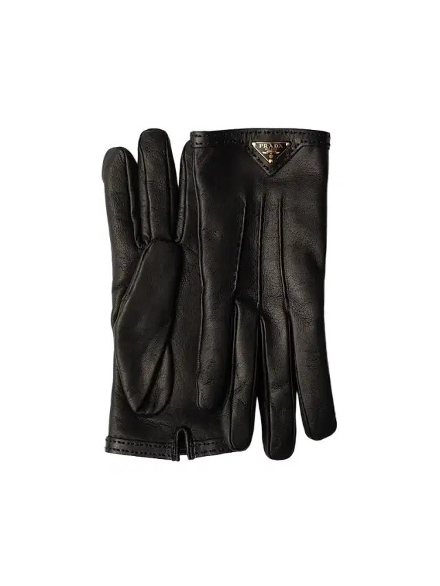 Prada Women's Leather Gloves - Black