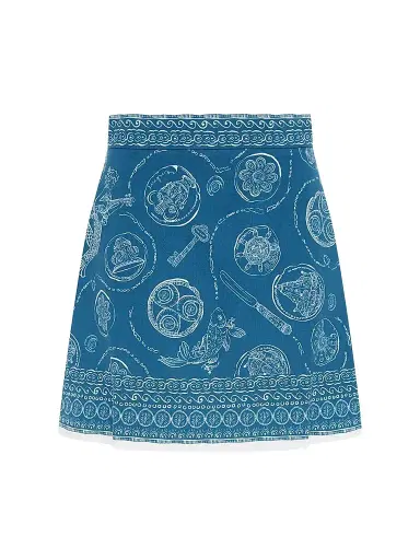 ALÉMAIS Women's Lucky Printed Linen Mini Skirt | Thumbnail 1 ALÉMAIS Women's Lucky Printed Linen Mini Skirt | Thumbnail 1