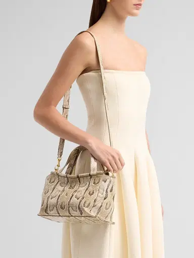 Wandler Women's Ida Snake-Print Leather Crossbody Bag | Thumbnail 2