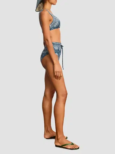 ALÉMAIS Women's Lucky High-Rise Bikini Brief - Blue | Thumbnail 4 ALÉMAIS Women's Lucky High-Rise Bikini Brief - Blue | Thumbnail 4
