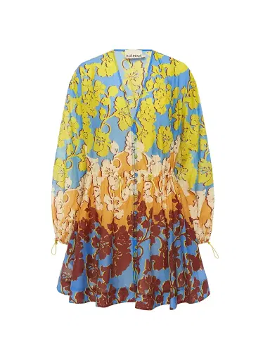 ALÉMAIS Women's Splice Cotton-Silk Mini Dress | Thumbnail 1
