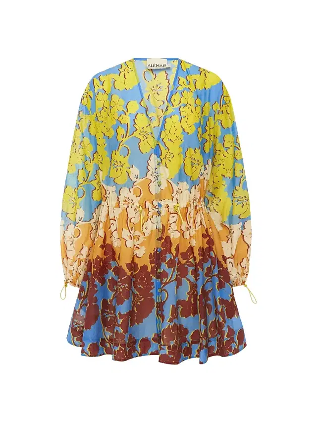 ALÉMAIS Women's Splice Cotton-Silk Mini Dress