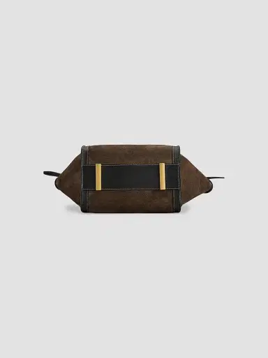 Tod's Women's Suede Shopping Bag - Palissandro Nero | Thumbnail 7