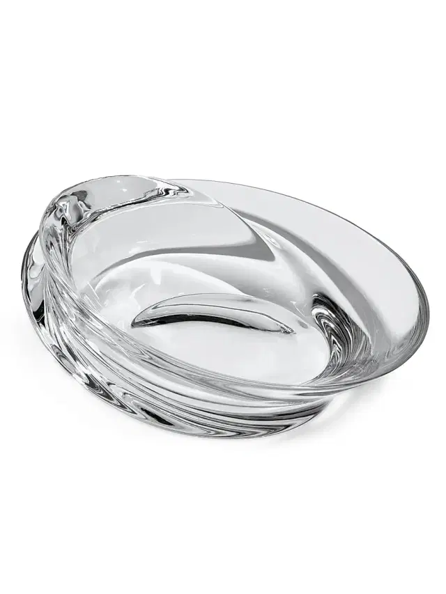 Zaha Hadid Design Swirl Crystal Bowl, Small - Clear