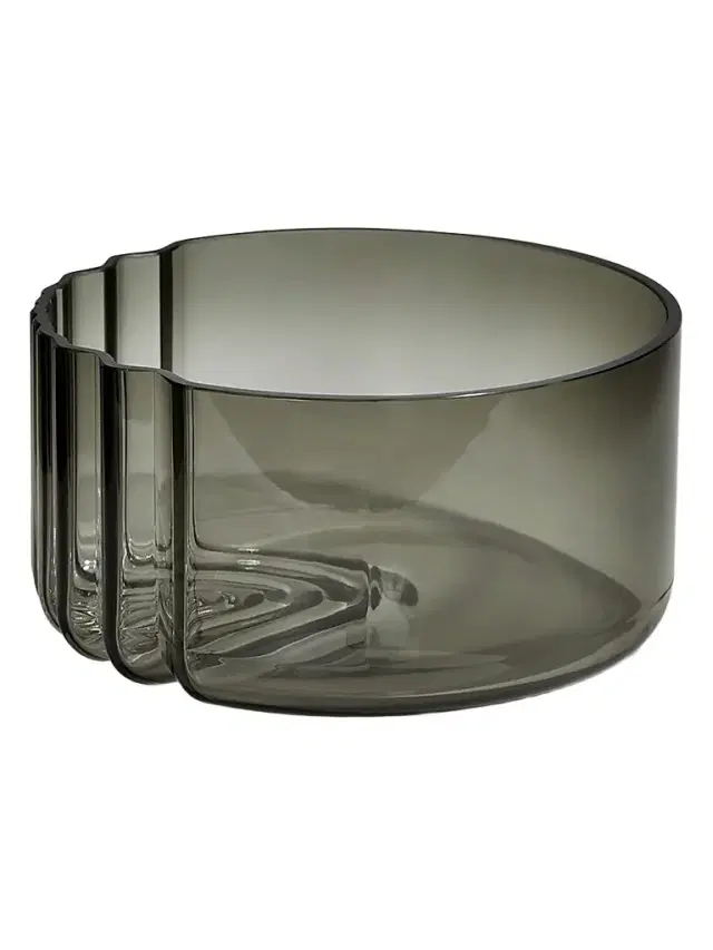 Zaha Hadid Design Pulse Glass Bowl - Smoke