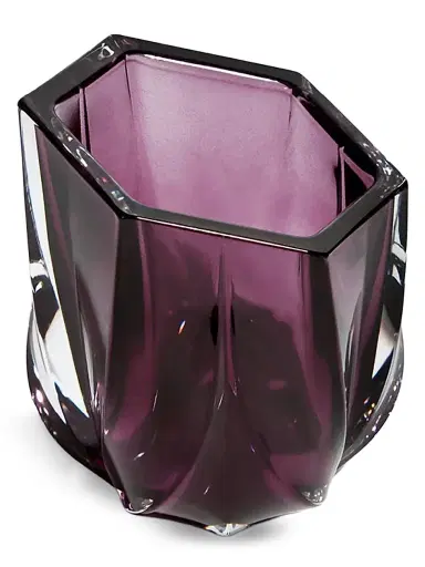 Zaha Hadid Design Shimmer Tealight Candle Holder - Purple | Thumbnail 2