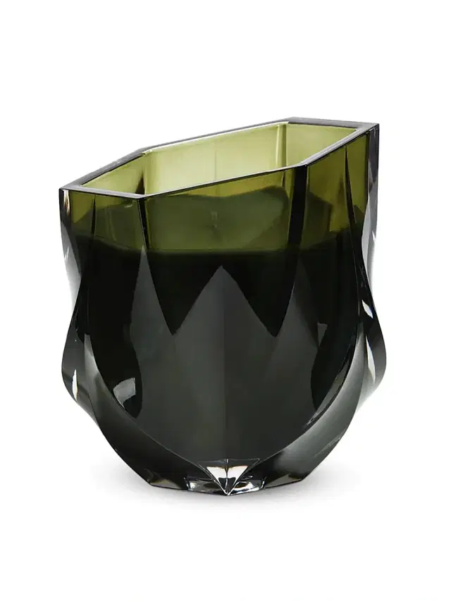 Zaha Hadid Design Shimmer Scented Candle - Olive Green