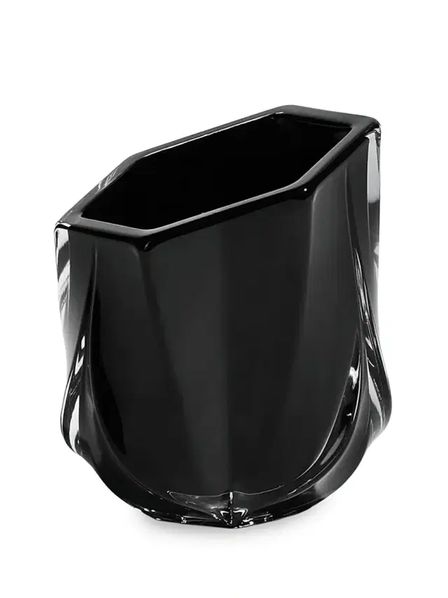 Zaha Hadid Design Shimmer Tealight Candle Holder - Black