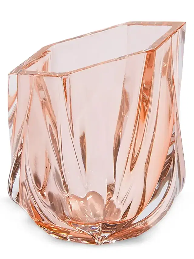 Zaha Hadid Design Shimmer Tealight Candle Holder - Rose