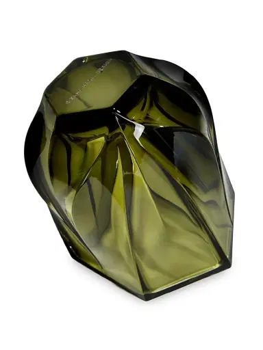 Zaha Hadid Design Shimmer Tealight Candle Holder - Olive Green | Thumbnail 3