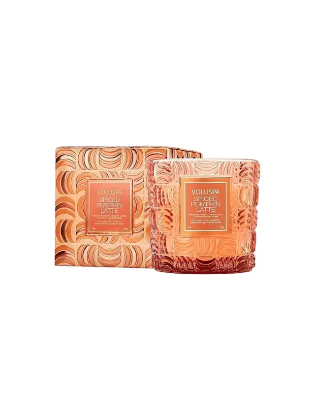 Voluspa Spiced Pumpkin Latte Boxed Candle
