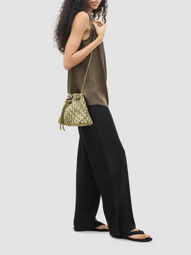 Naghedi Women's Gramercy Double Weave Bucket Bag | Thumbnail 2