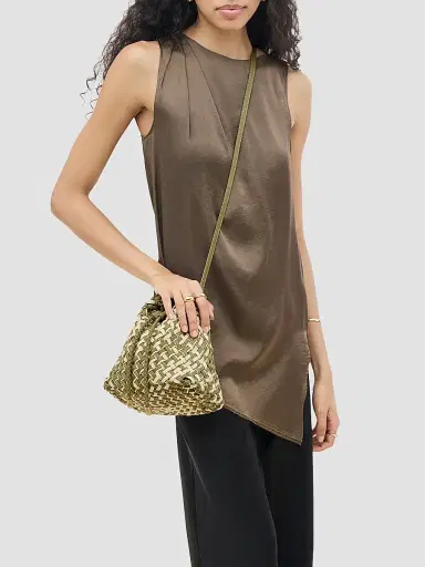 Naghedi Women's Gramercy Double Weave Bucket Bag | Thumbnail 3