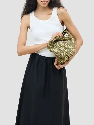 Naghedi Women's St. Barths Medium Double Weave Tote Bag - Oletta | Thumbnail 3 Naghedi Women's St. Barths Medium Double Weave Tote Bag - Oletta | Thumbnail 3