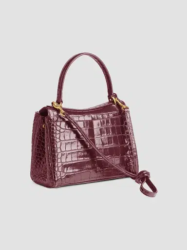 Balenciaga Women's Rodeo Mini Top Handle Bag Crocodile Embossed | Thumbnail 5 Balenciaga Women's Rodeo Mini Top Handle Bag Crocodile Embossed | Thumbnail 5