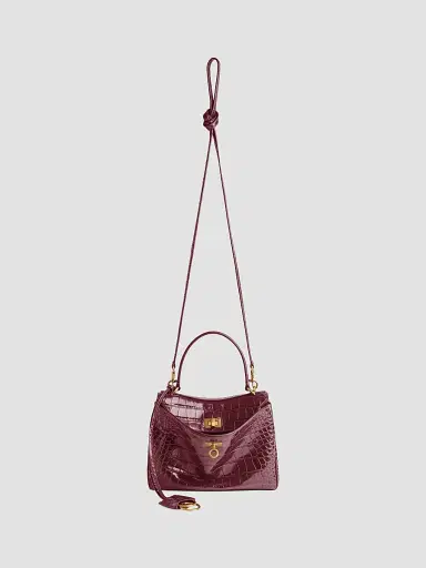 Balenciaga Women's Rodeo Mini Top Handle Bag Crocodile Embossed | Thumbnail 7 Balenciaga Women's Rodeo Mini Top Handle Bag Crocodile Embossed | Thumbnail 7