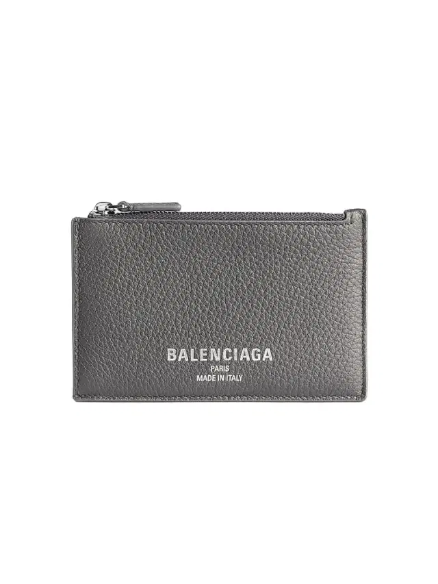 Balenciaga Men's Credit Long Coin and Card Holder - Grey