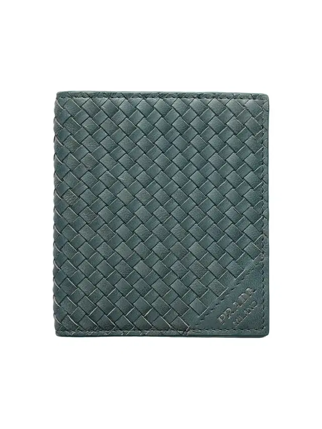 Prada Men's Leather Wallet - Cyan Blue