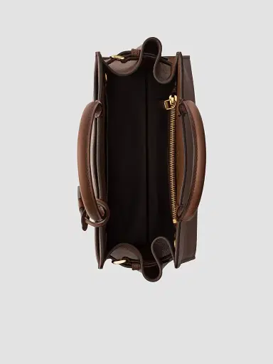Prada Women's Prelude Leather Top Handle Bag - Dark Brown | Thumbnail 4 Prada Women's Prelude Leather Top Handle Bag - Dark Brown | Thumbnail 4