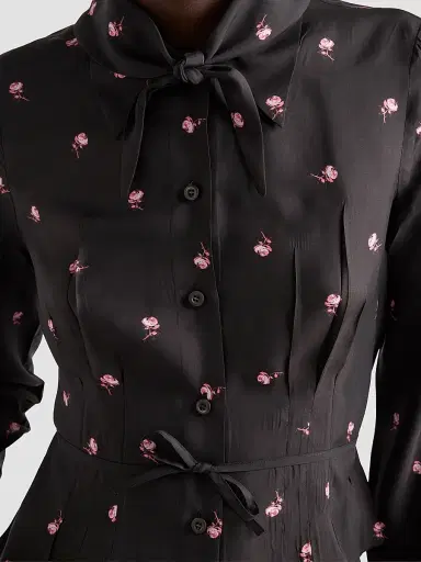 Prada Women's Washed Silk Shirt | Thumbnail 6 Prada Women's Washed Silk Shirt | Thumbnail 6