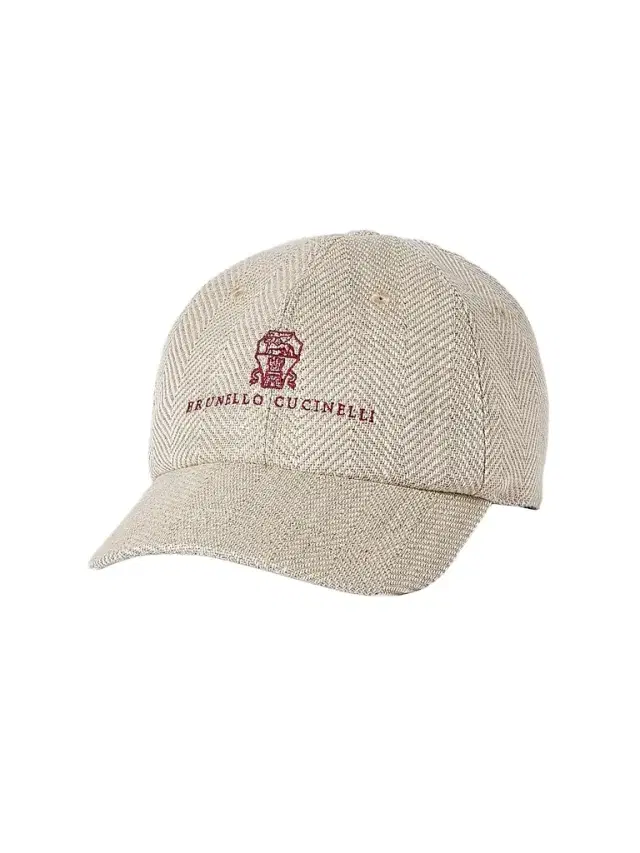 Brunello Cucinelli Men's Alpaca, Wool and Silk Chevron Baseball Cap - Beige