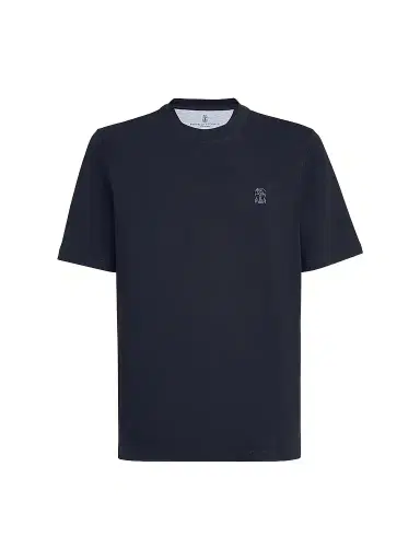 Brunello Cucinelli Men's Cotton Jersey Crew-Neck T-Shirt - Navy Blue - Size XXXXL | Thumbnail 1