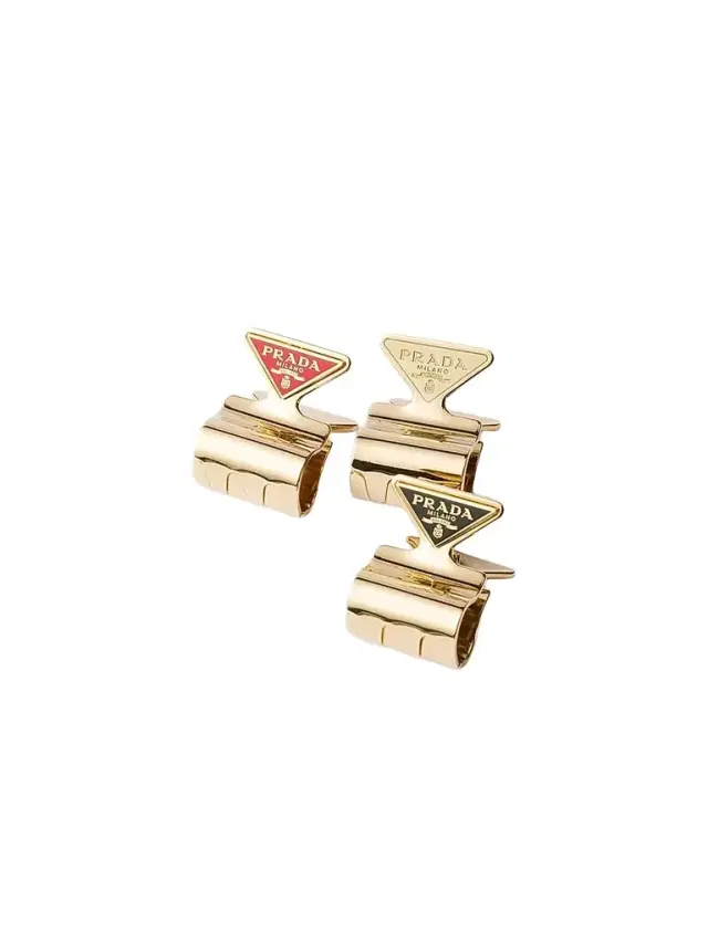 Prada Women's Set of Metal Claw Hair Clips