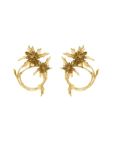 Yves Saint Laurent Thistle knocker earrings in metal | Thumbnail 1 Yves Saint Laurent Thistle knocker earrings in metal | Thumbnail 1