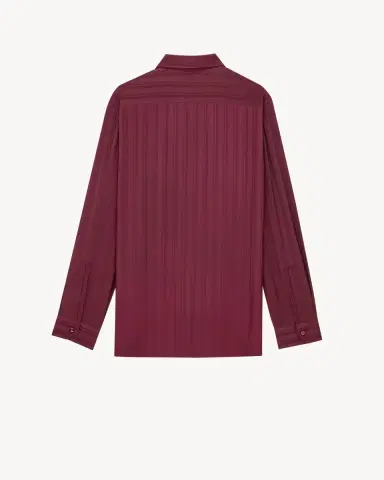 Yves Saint Laurent Cassandre lavallière blouse in striped silk jacquard | Thumbnail 4
