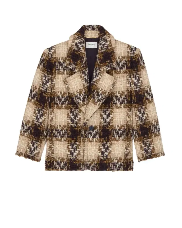 single-breasted jacket in tweed