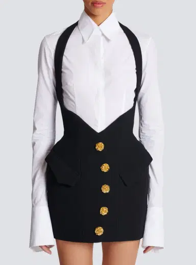 Balmain Double crepe tulip skirt | Thumbnail 8