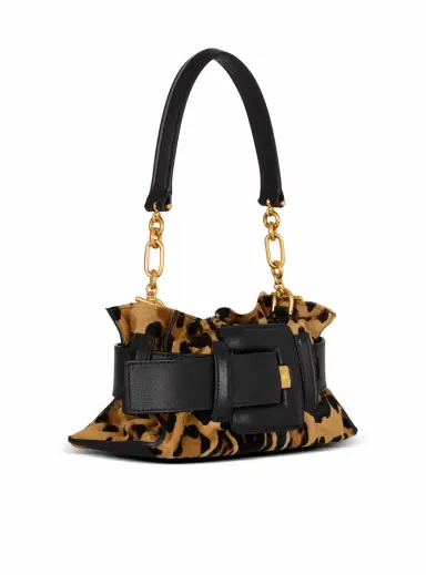 Balmain Anthem Mini ponyskin-style leopard print bag | Thumbnail 3