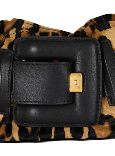 Balmain Anthem Mini ponyskin-style leopard print bag | Thumbnail 5