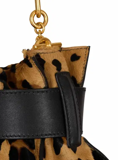 Balmain Anthem Mini ponyskin-style leopard print bag | Thumbnail 6