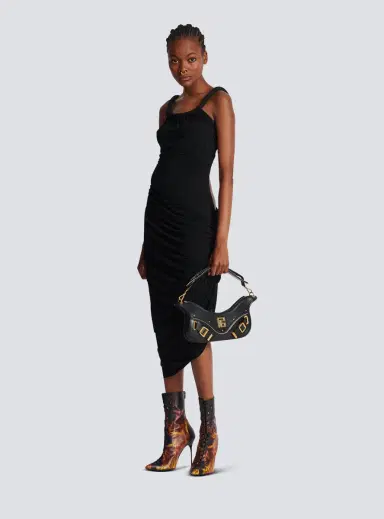 Balmain Long draped jersey dress | Thumbnail 2
