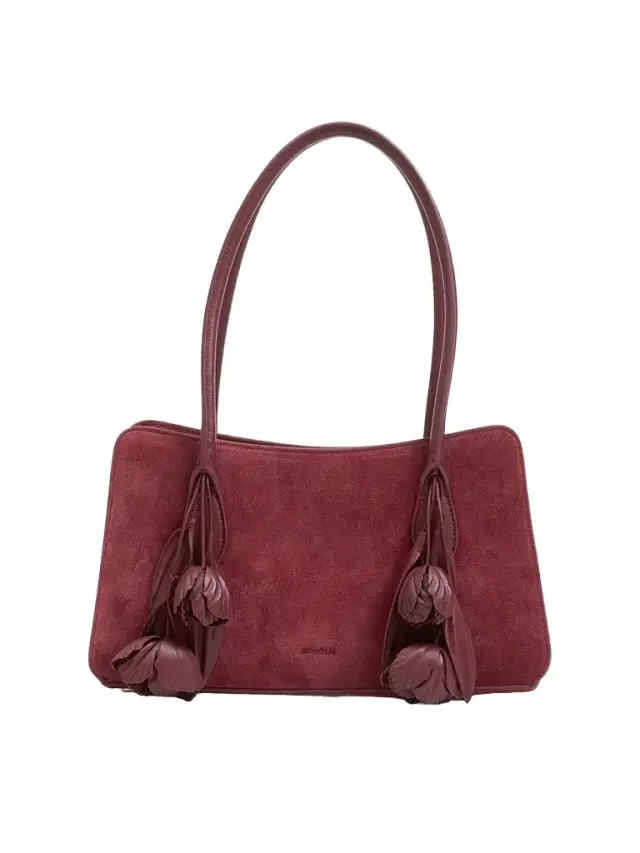 Women's Fleur Tasseled Suede Shoulder Bag - Fig