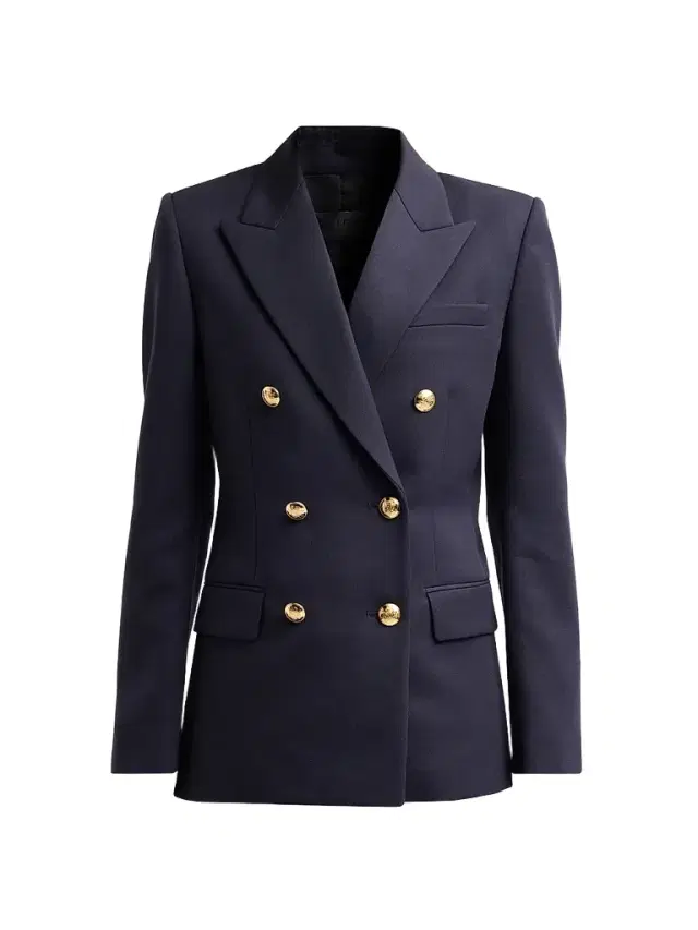 Nili Lotan Women's Bruni Wool Double-Breasted Blazer - Midnight