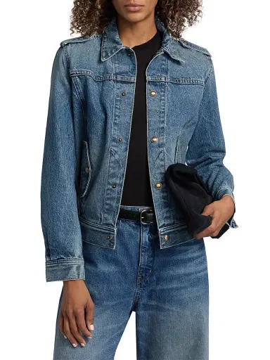Nili Lotan Women's Lorraine Denim Jacket | Thumbnail 3 Nili Lotan Women's Lorraine Denim Jacket | Thumbnail 3