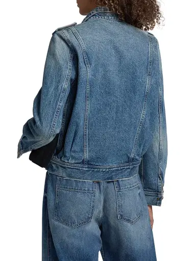 Nili Lotan Women's Lorraine Denim Jacket | Thumbnail 5 Nili Lotan Women's Lorraine Denim Jacket | Thumbnail 5