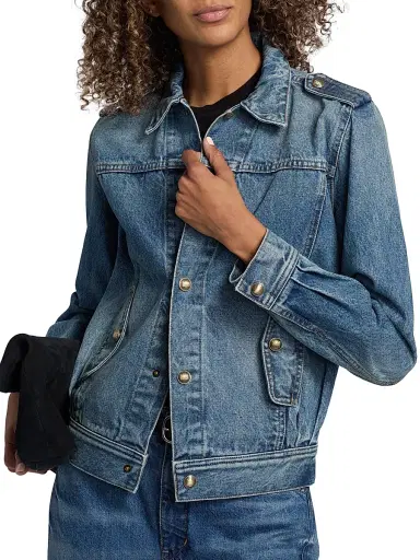 Nili Lotan Women's Lorraine Denim Jacket | Thumbnail 6 Nili Lotan Women's Lorraine Denim Jacket | Thumbnail 6