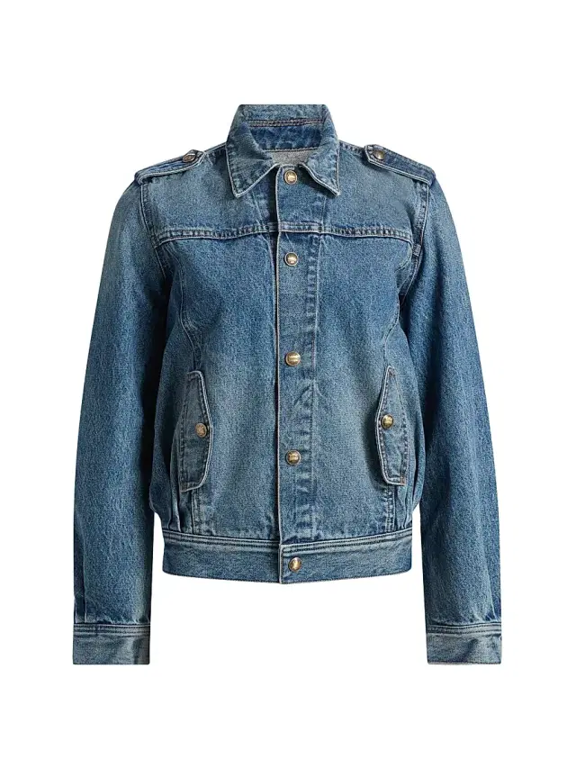 Nili Lotan Women's Lorraine Denim Jacket - Rosebowl Wash