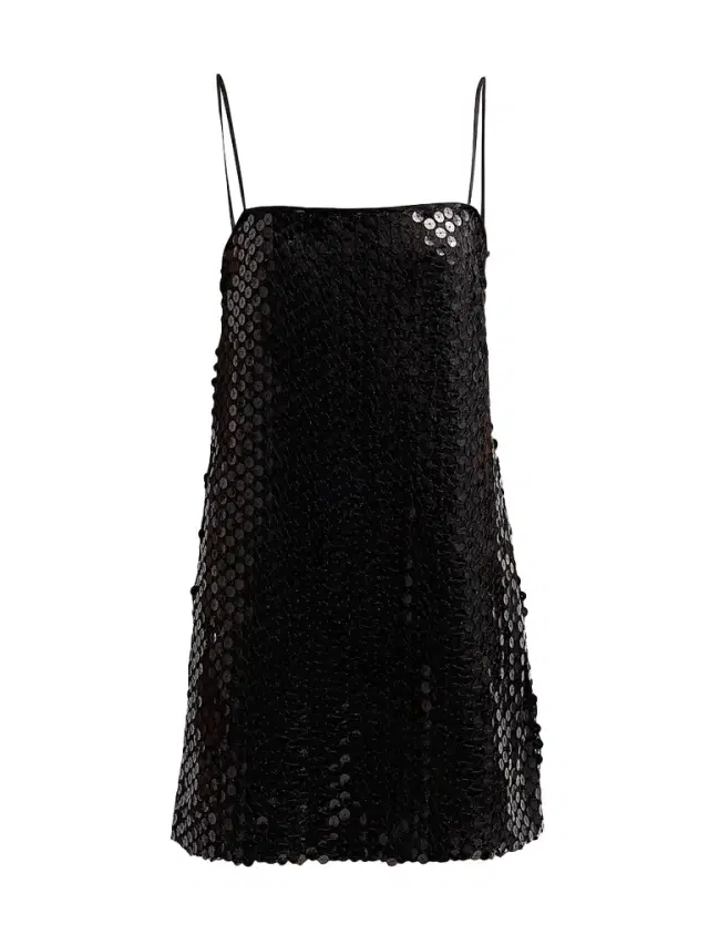 Ramy Brook Women's Yvonne Paillette-Embellished Mini Dress - Black Mesh